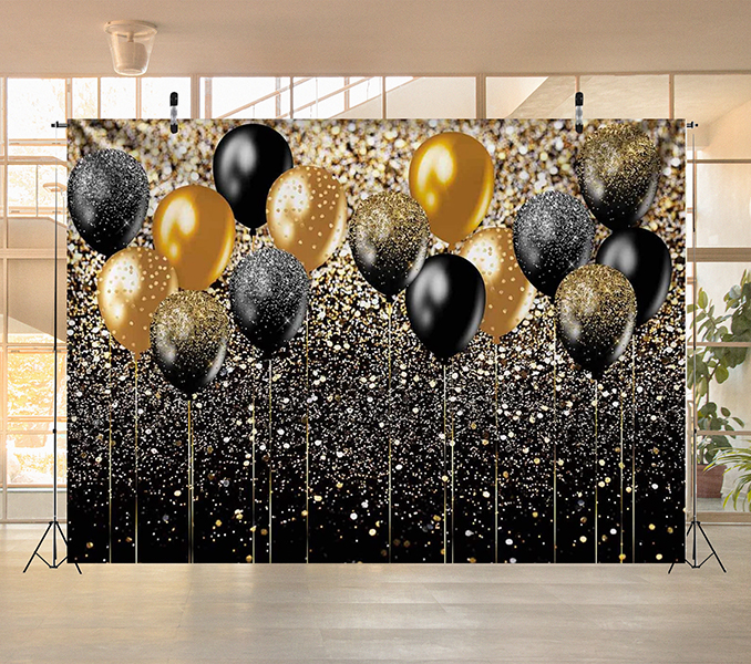 Black _ Gold Balloons