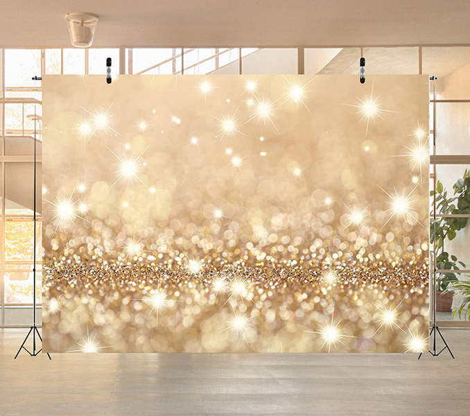 Gold Twinkle Backdrop