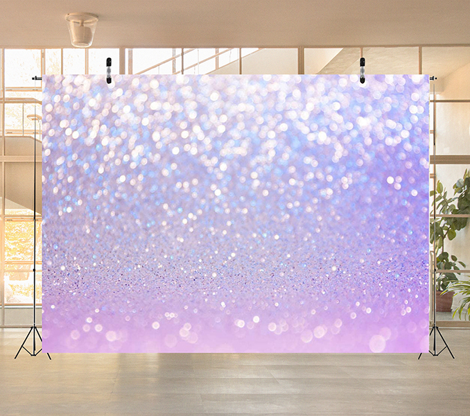 Purple Glitter Backdrop